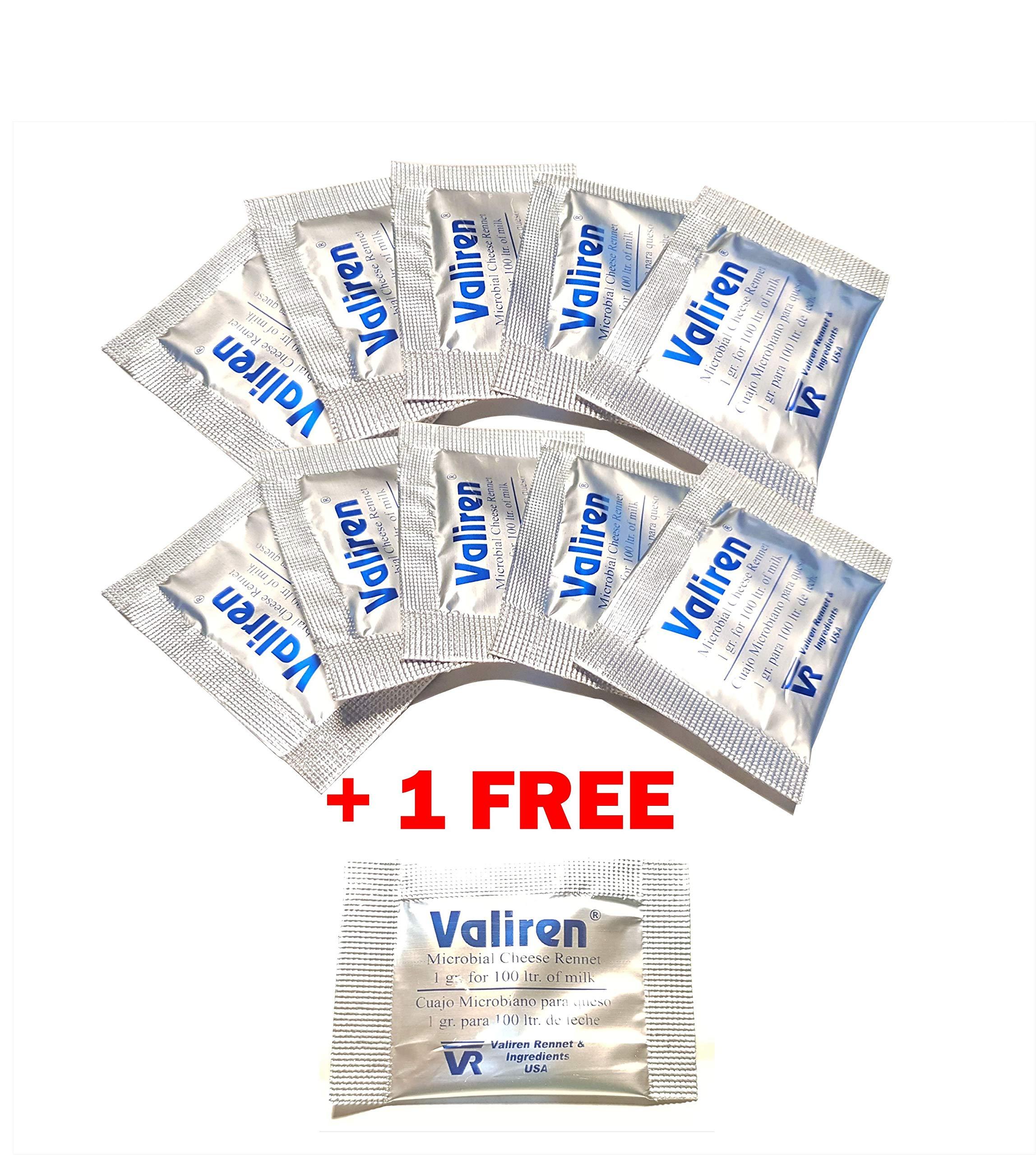 Microset Microbial Rennet Pack of 10 Use one sachet (1g) for 22 gallons (100 ltr) of milk
