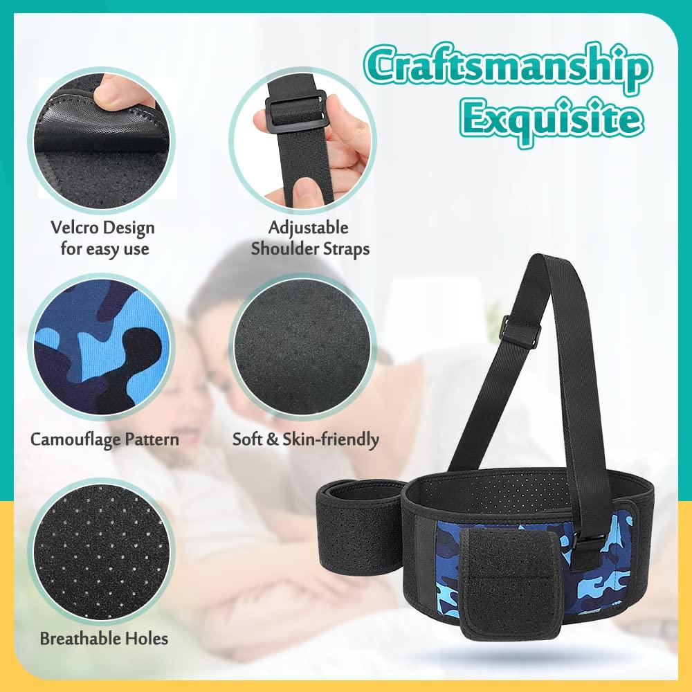 Mybow Mybow Kids Shoulder Immobilizer Sling | Child Arm Sling with Waist Strap for Broken Collarbone Clavicle & Shoulder Injury Arm Holder, Rotator Cuff Surgery Sling for Toddler Support Brace