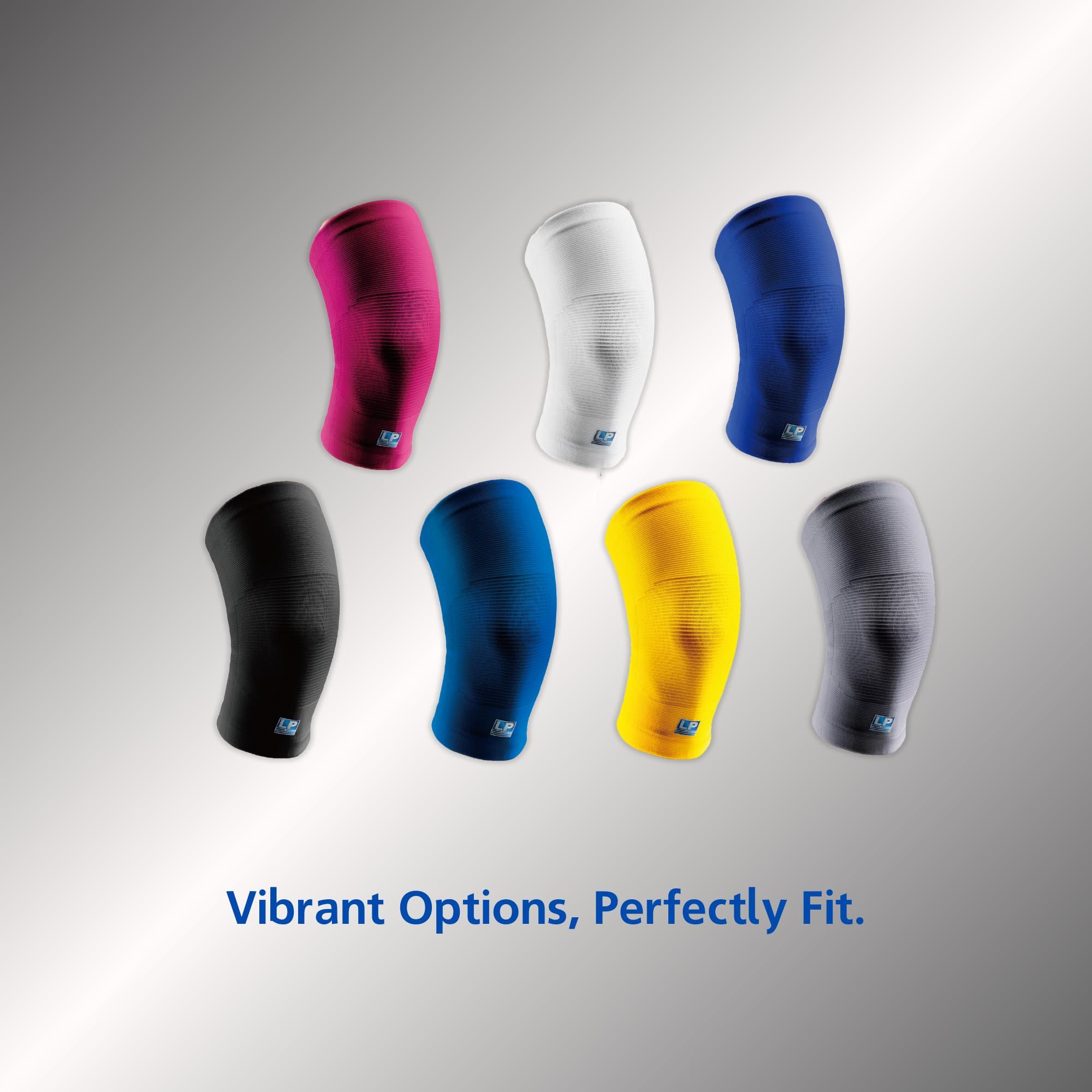 LP SUPPORT LP 647 Knee Brace For Arthritis Pain, Knee Pain Relief, Injury Recovery - Knee Sleeve For Weightlifting, Basketball, Hiking, Biking, Running, For Men Women (Yellow, XL, 1pcs)