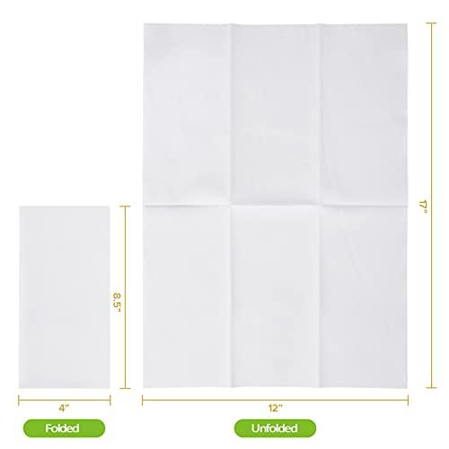 JOLLY PARTY 100PACK Disposable Hand Towels for Bathroom, Soft and Absorbent Paper Guest Towels Disposable Decorative Bathroom Hand Napkins for Kitchen, Parties, Weddings, Dinners