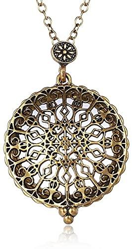EIERFSKIOT EIERFSKIOT Magnifying Glass Pendant,Magnifying Glass Necklace,Magnifying Glasses Pendant Necklace Magnifier Pocket Magnifying Glass Monocle Hanging Pendant Chain Reading Magnifier