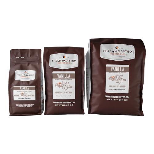 Fresh Roasted Coffee Fresh Roasted Coffee,Decaf Vanilla Flavored Coffee, 2 lb (32 oz), Medium Roast, Kosher, Ground