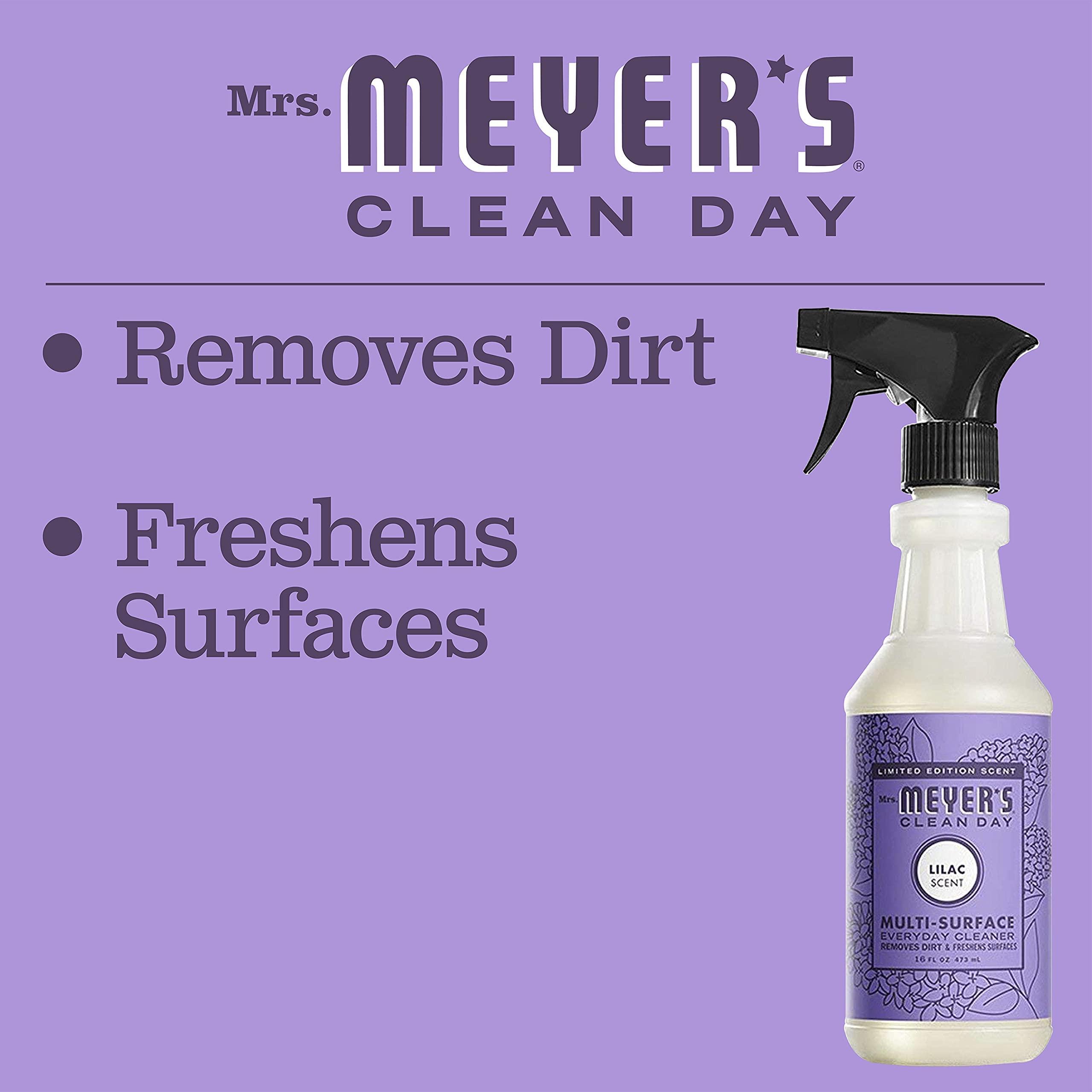 MRS. MEYER\'S CLEAN DAY Mrs. Meyer\'s Kitchen Set, Dish Soap, Hand Soap, and Multi-Surface Cleaner, 3 CT (Lilac)