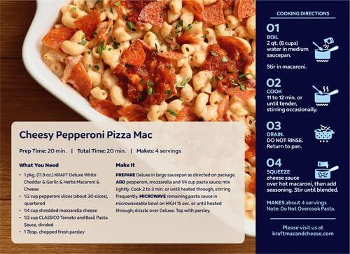 Kraft Kraft Deluxe White Cheddar & Garlic & Herbs Macaroni & Cheese Dinner (11.9 oz Box)