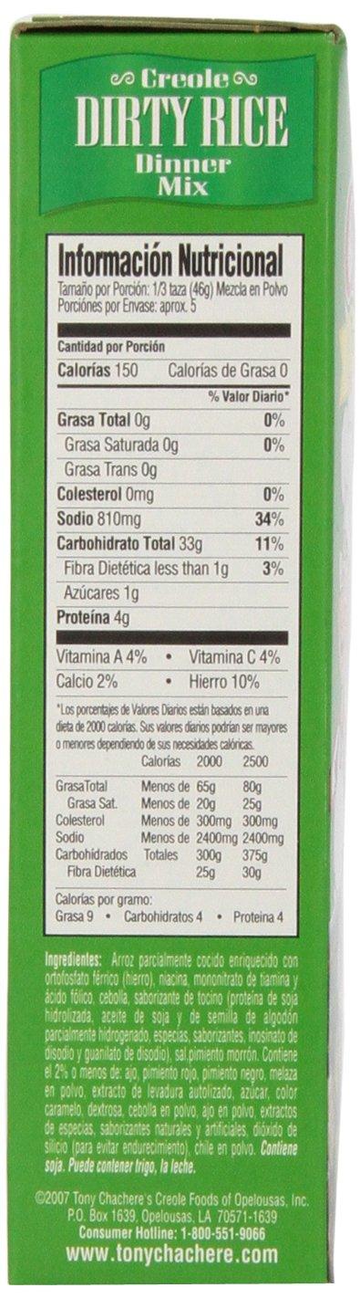 Tony Chachere's Tony Chachere\'s Dirty Rice Mix, 8-Ounce (Pack of 12)