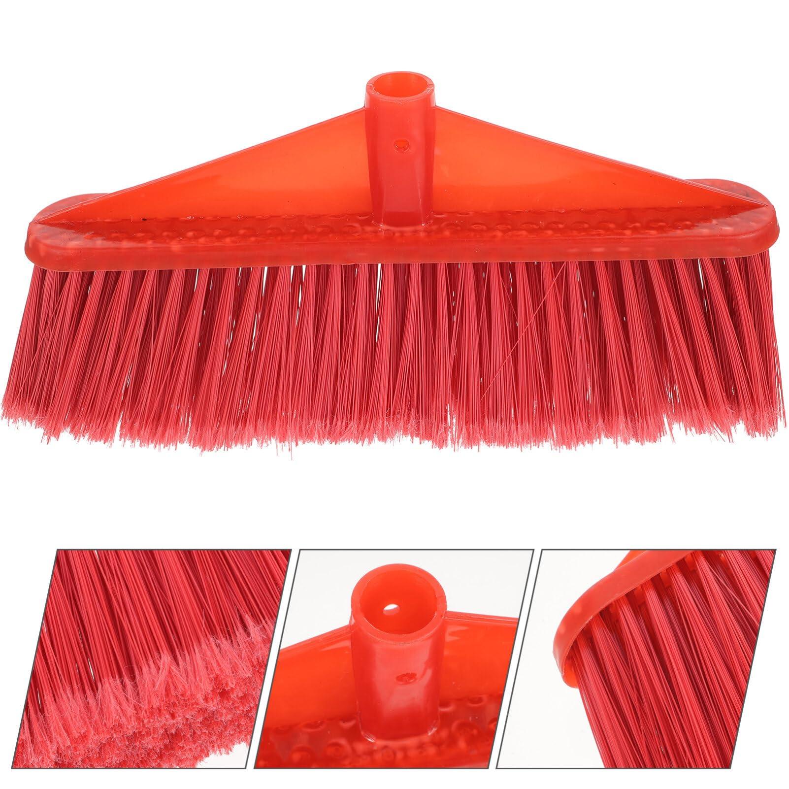 GANAZONO Two-color Plastic Broom Broom Indoor Broom Outdoor Broom Home Accessory Plastic Sweeper Part Cleaning Broom Head Garden Broom Part Broom Replacement Kitchen Supply