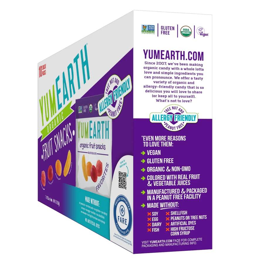 YumEarth YumEarth Organic Fruit Snacks Box, 0.7 Ounce (Pack of 10)