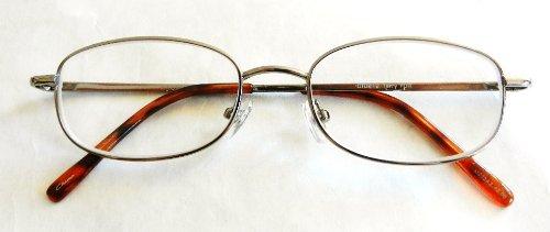 Foster Grant (2 PACK) Magnivision +1.25 Silver Wire Frame Reading Glasses w/ Spring Hinges (155)+ FREE CLEANING CLOTH