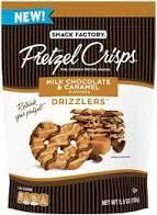 Snack Pretzel Crisps Milk Chocolate & Caramel Drizzlers 5.5 Ounce
