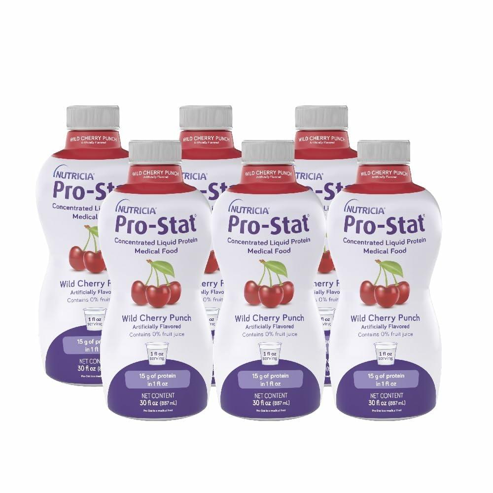 Pro-Stat Pro-Stat Concentrated Liquid Protein Medical Food - Wild Cherry Punch, 30 Fl Oz Bottle (Case of 6)