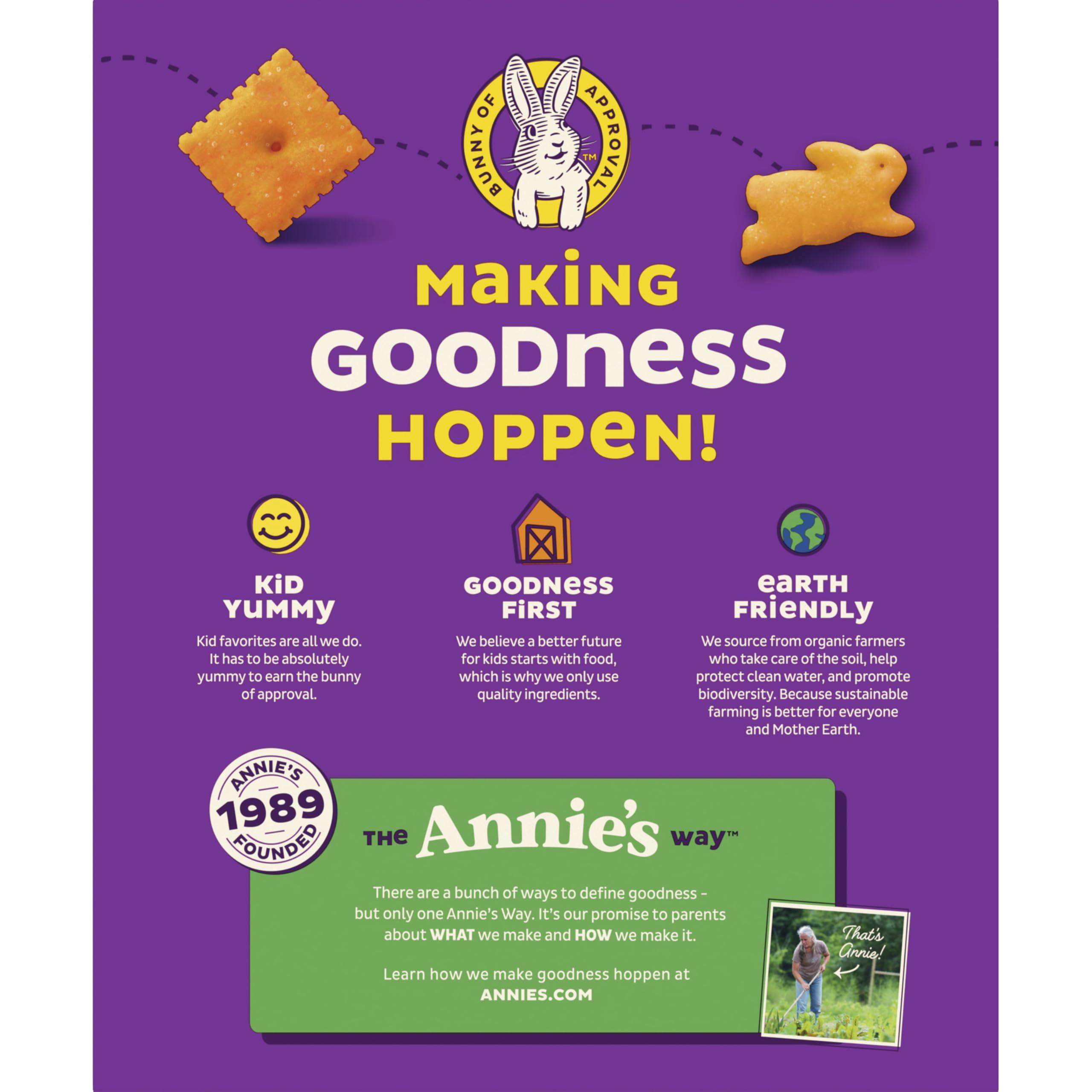 Annies Annie\'s Homegrown Organic Cheddar Snack Mix, Bunnies Cheddar, 9 Oz
