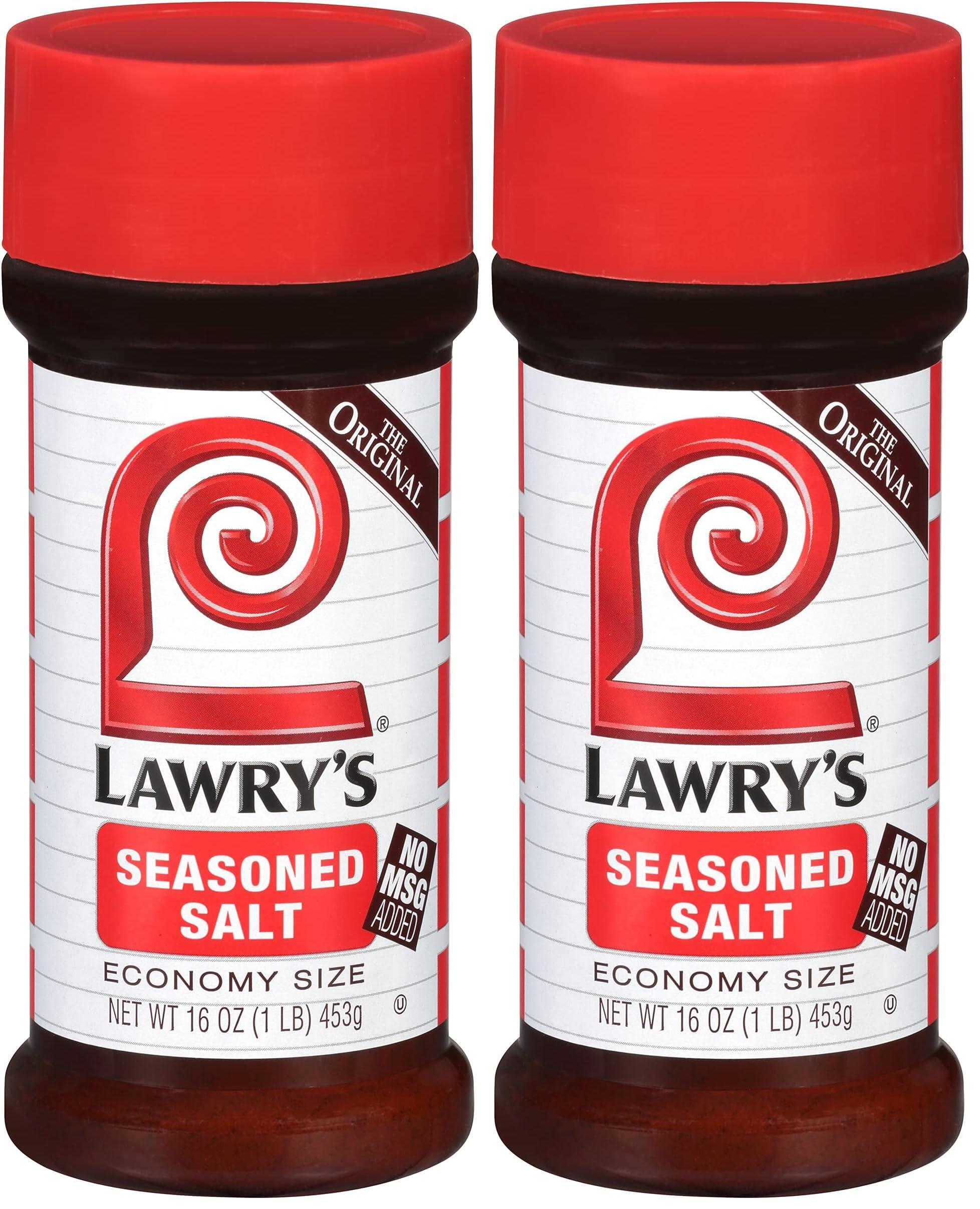 Lawry\'s Lawry\'s Casero Original Seasoned Salt Shaker, Economy Size, 16 oz, Red Color (Pack of 2)