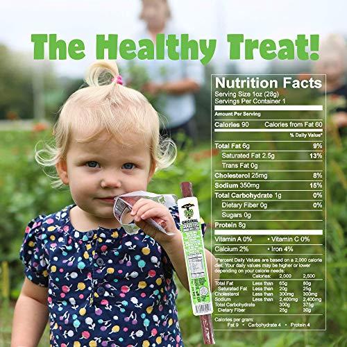 Sogo Snacks Original, Sogo Snacks, No Sugar, 100% Grass-fed & Grass-finished, Non-GMO Beef Sticks. No Added Nitrates, Gluten, Soy, MSG, Dairy, Nuts. Keto, Whole, Paleo Friendly (Original, 1-oz, 24 Count)