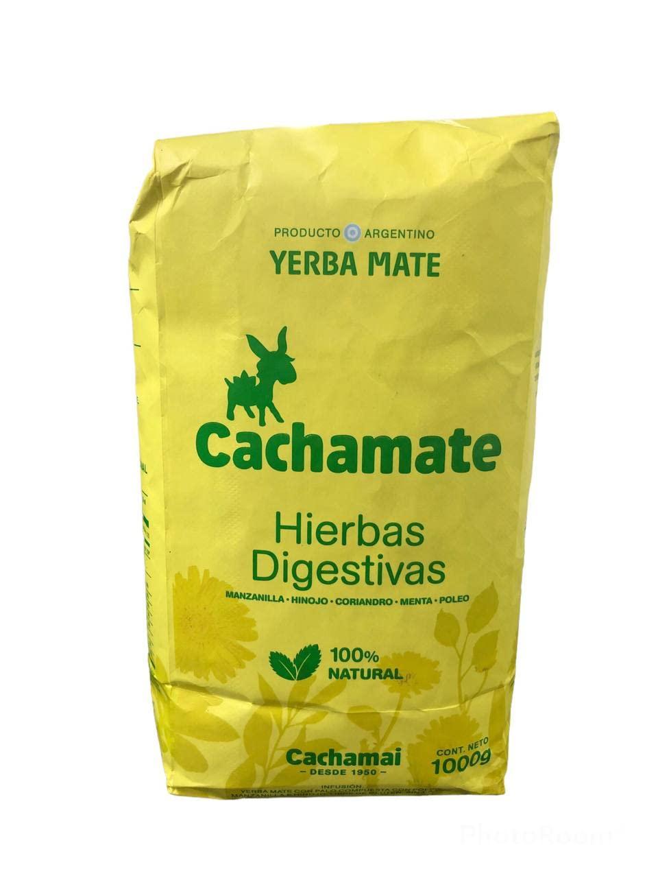 LATAM CONCEPT Cachamate Digestive Herbs Yerba Mate 2.2 lb/Yerba Mate Cachamate Hierbas Digestivas 1 Kilo