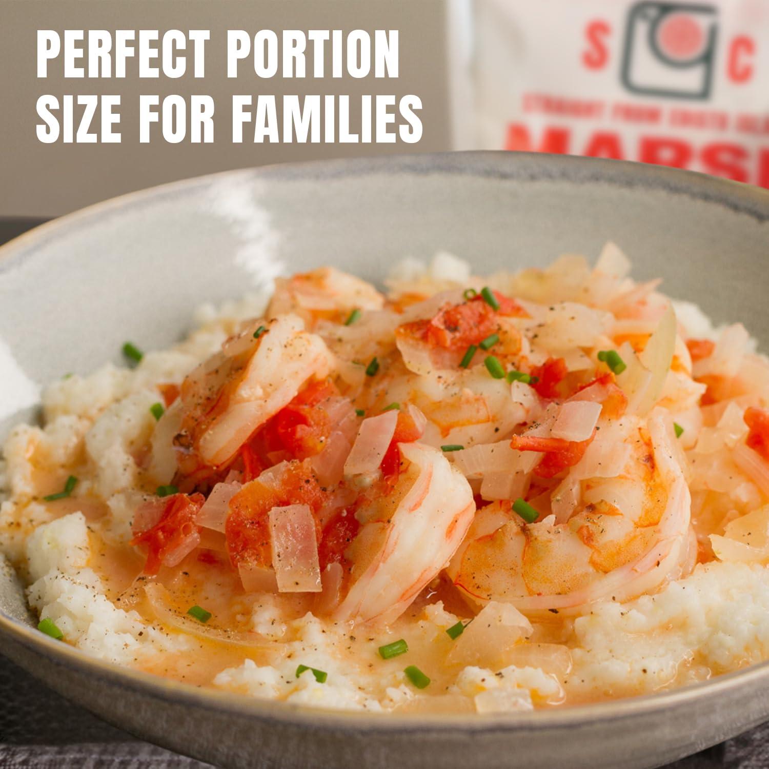 Marsh Hen Mill Marsh Hen Mill White Grits Stone Ground Grits from Premium White Dent Corn | Gluten Free & Instant for Quick Meals Family Farm Grown on Wadmalaw Island Stone Ground Grits - 24 oz Pack