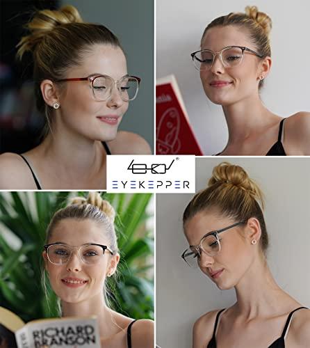Eyekepper Eyekepper 4 Pack Ladies Reading Glasses Oversized Square Readers for Women Reading +2.50