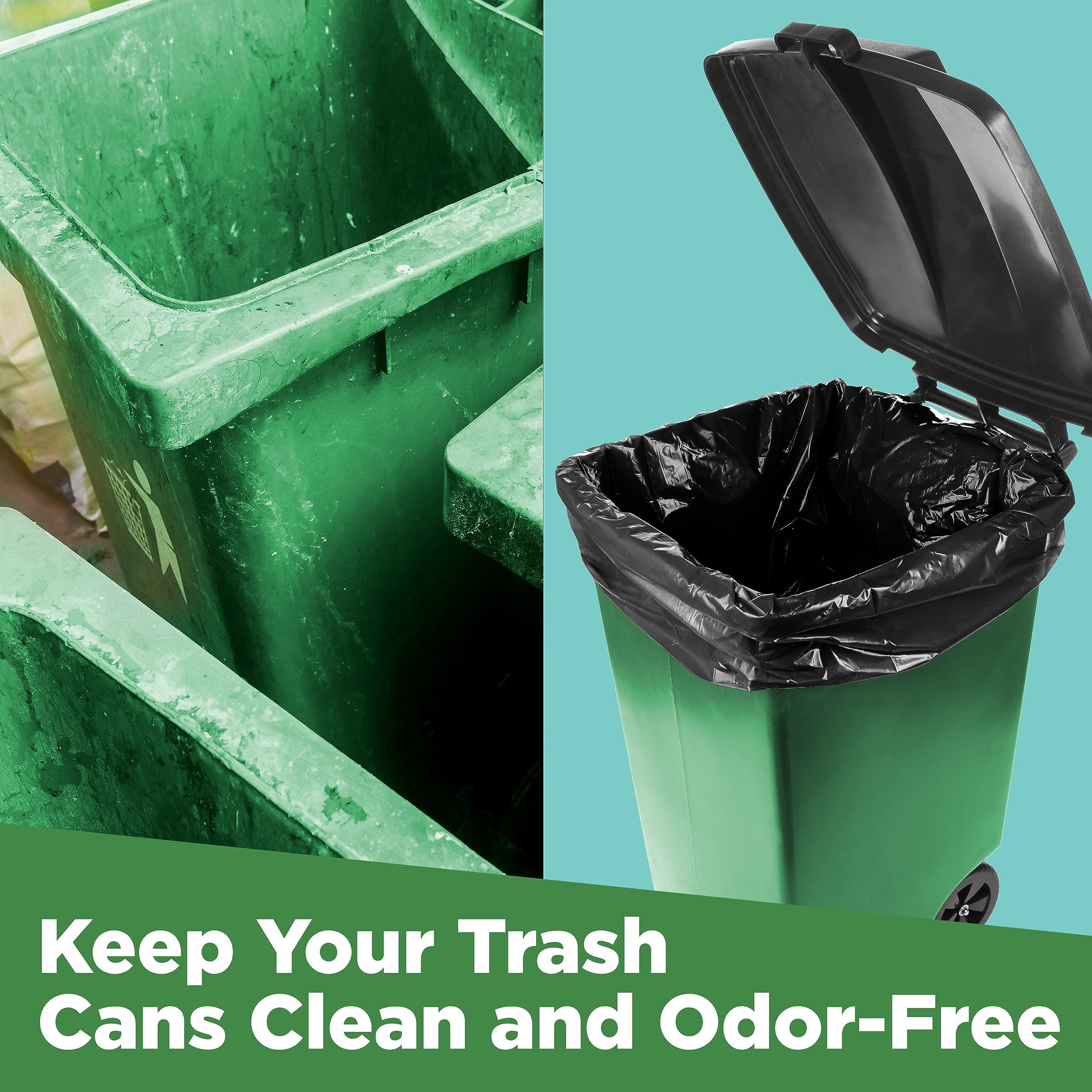 ToughBag ToughBag 95-96 Gallon Extra Large Trash Bags, 61x68 Black Garbage Can Liners, 1.2 Mil Thick (25 COUNT), Heavy-Duty 96 Gallon Trash Can Liners - Made In USA