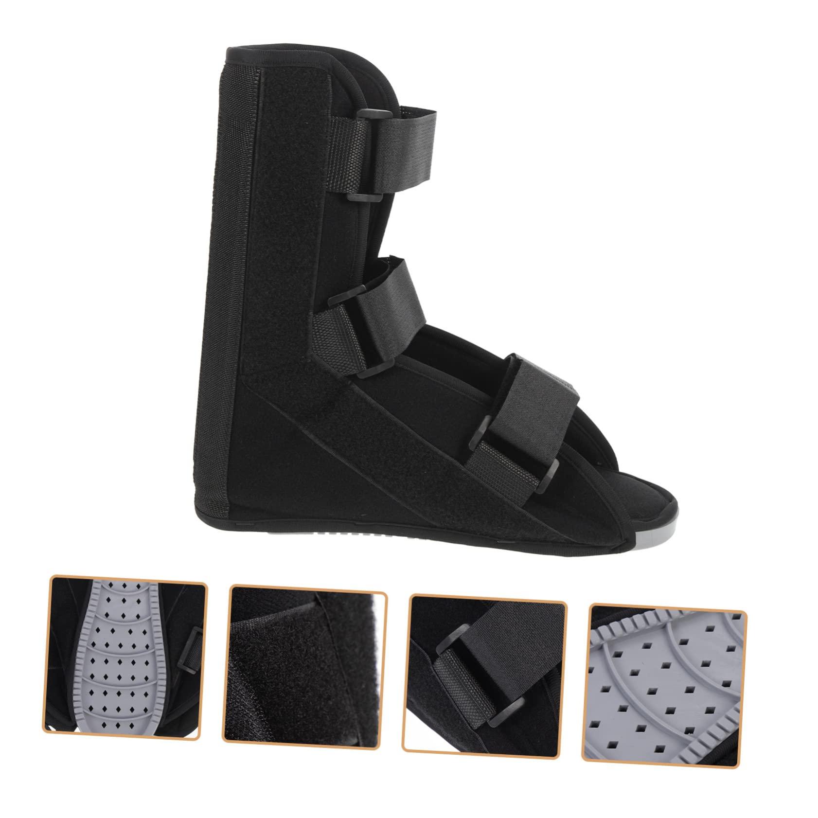 Healvian Healvian Ankle Straight Shoes Fracture Walking Boot Foot up Brace Boot for Broken Foot Home Foot Support Brace Foot Sprains Stabilizer Boot Shoes for Sprain Black Toe Boots Composite Cloth