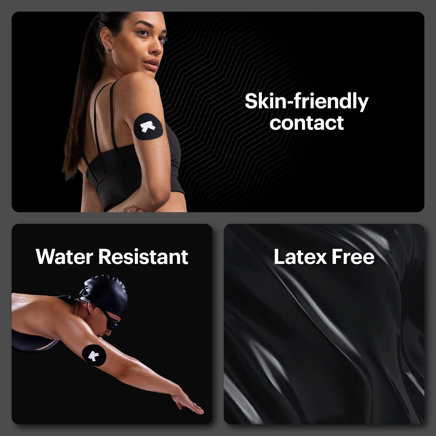 ULTRAHUMAN Ultrahuman Skins - Adhesive Patches for Freestyle Libre 2/3 (Pack of 20) - Hypoallergenic, Waterproof CGM Sensor Covers, 14-Day Wear with 3-Month Complimentary Access to Ultrahuman CGM App