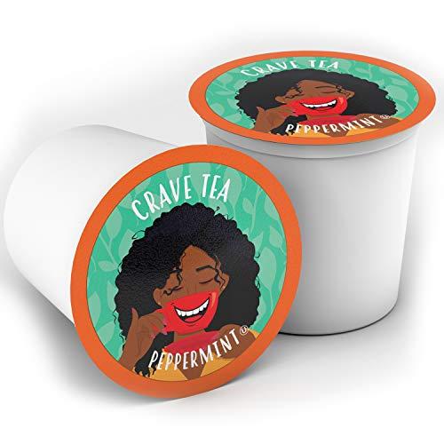 Crave Beverages Crave Beverages Tea Pods, for Keurig K Cup Brewers, Peppermint, 40 Count