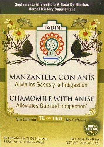 Tadin Tadin Tea Chamomile With Anise 24 Bags - Te De Manzanilla Con Anis by Tadin