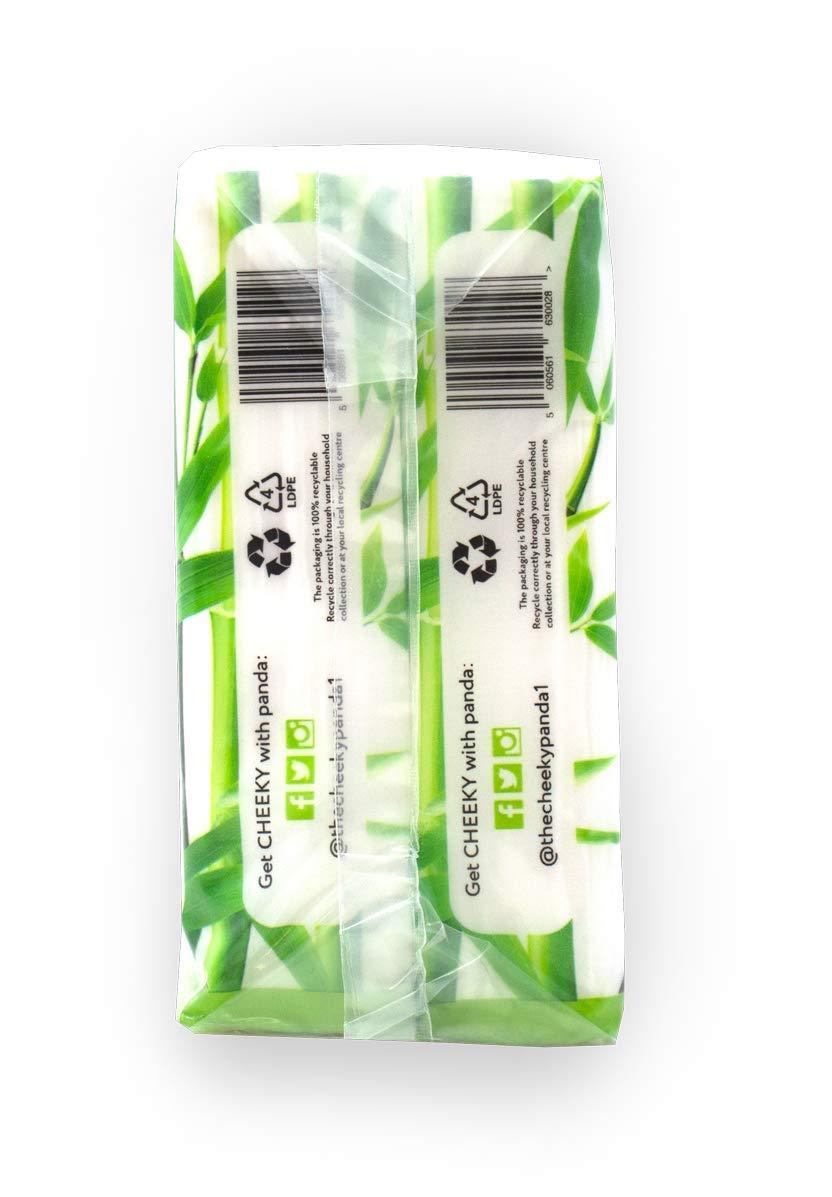 The Cheeky Panda The Cheeky Panda Bamboo Pocket Tissues, 8 Pack of 10 Hypoallergenic Tissues, Ultra Soft, 3-Ply, White, Travel Size