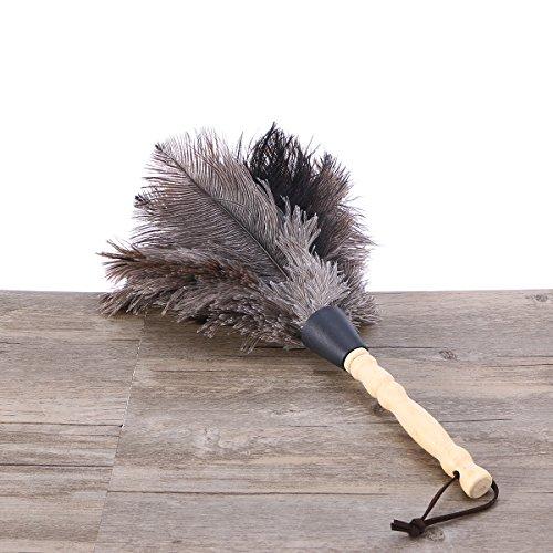 Baluue Ostrich Duster Feather Dusters with Wooden Handle Cleaning Tool Useful Tool