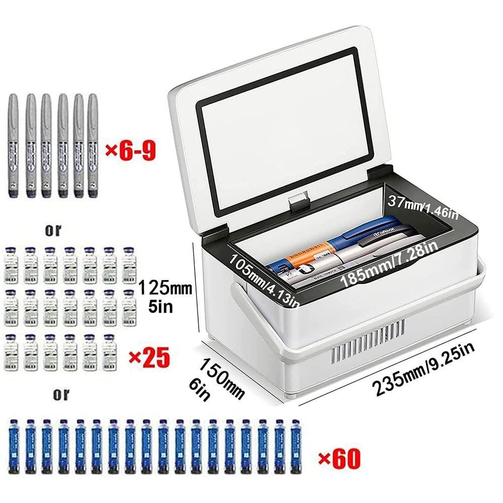 TOYOCC Fridges Mini Medicine Refrigerator And Insulin Cooler, Portable Medicine Refrigerator,Portable Insulin Cooler Travel Case