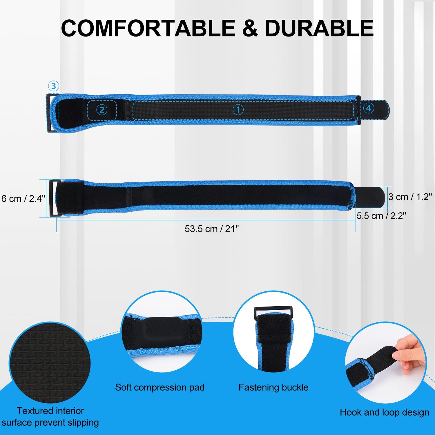 supregear supregear IT Band Strap - Iliotibial Band Compression Wrap, Adjustable Knee Thigh Hip & ITB Support Brace Patellar Tendonitis Stabilizer for Running and Exercise - Men, Women