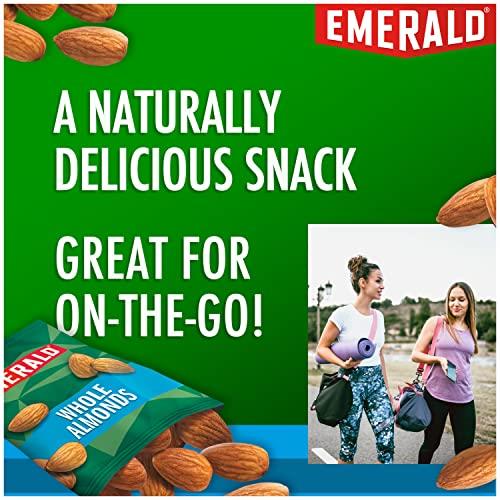 Emerald Emerald Nuts Whole Almonds 7ct (1-Pack), 100-Calorie Individual Packs, Kosher Certified, Non-GMO, Contains No Artificial Preservatives, Flavors or Synthetic Colors