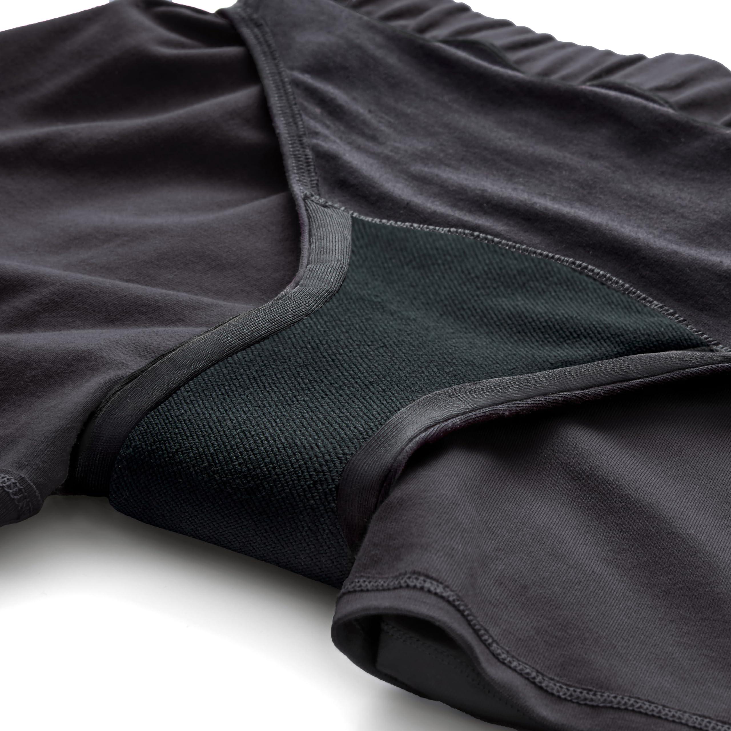 THINX Thinx Ultra-Soft Period Underwear, Overnight Sleep-Shorts Leakproof Underwear for Women, Holds Up to 12 Regular Tampons, FSA HSA Approved Period Underwear for Women, Reusable & Controls Odor, Black, S