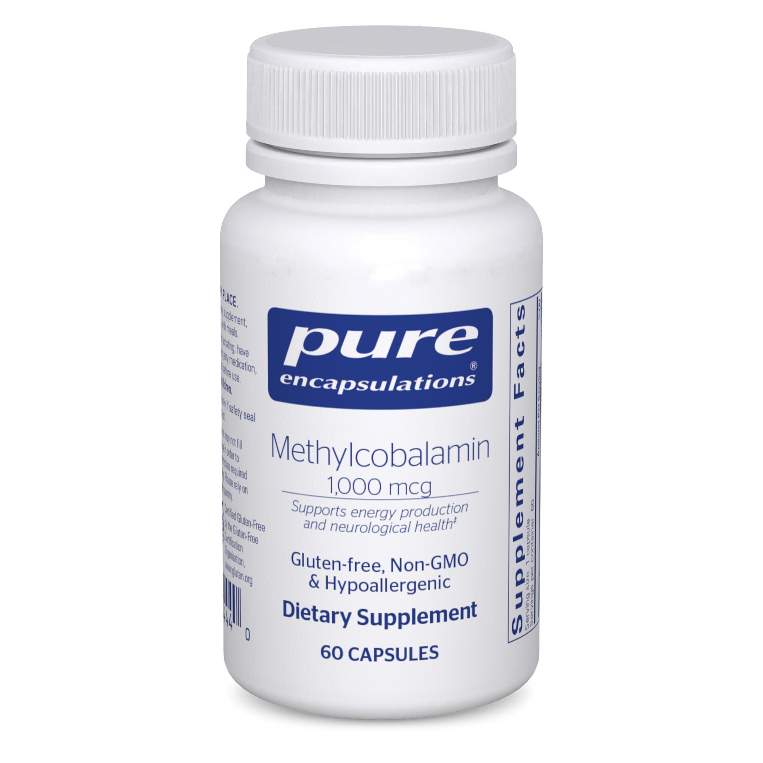 Pure Encapsulations Pure Encapsulations Methylcobalamin 1,000 mcg - Vitamin B12 Supplement to Support Memory & Nerve Health - Premium Vitamin B12 Capsules - 60 Capsules