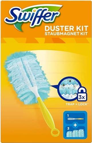 Swiffer Swiffer Microfibre dust Cleaner Set, 1 Handle and 3 Replacement Pads (Pack of 1x1 Piece)