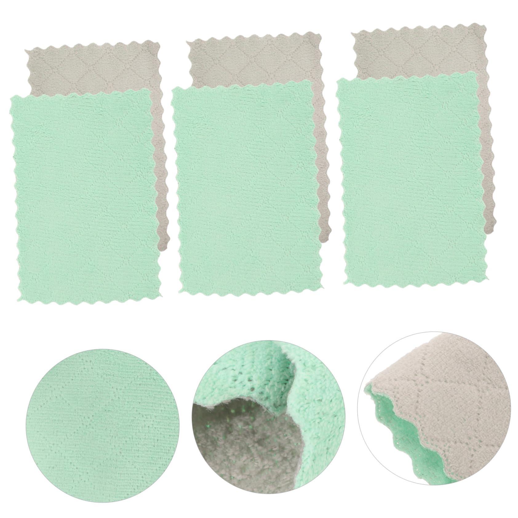 Garneck Garneck 12pcs Dishcloth Dishwasher Dish Cloth Machine Cotton Kitchen Towels Over The Sink Dish Drying Rack Dishware Clean Washcloths Micro Fiber Towels Dish Washing Towels Fiber