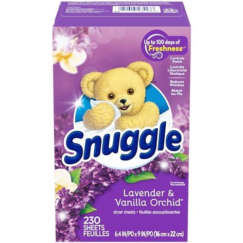 Snuggle Snuggle Fabric Softener Dryer Sheets Lavender Vanilla Orchid 230ct