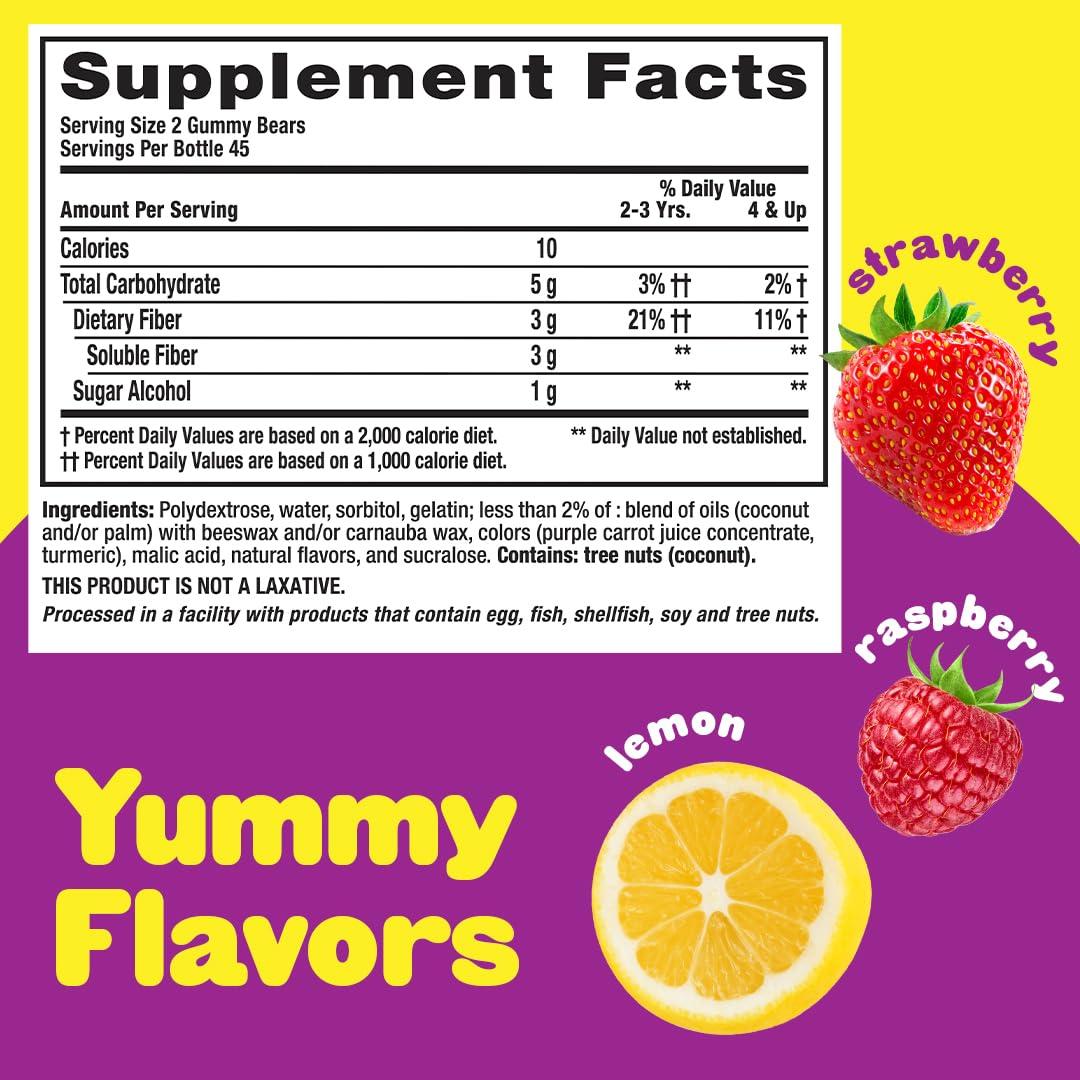 Flintstones Vitamins Flintstones Vitamins Chewable Kids Vitamins, Complete Multivitamin & Lil Critters Fiber Daily Gummy Supplement for Kids, for Digestive Support, Berry and Lemon Flavors, 90 Gummies