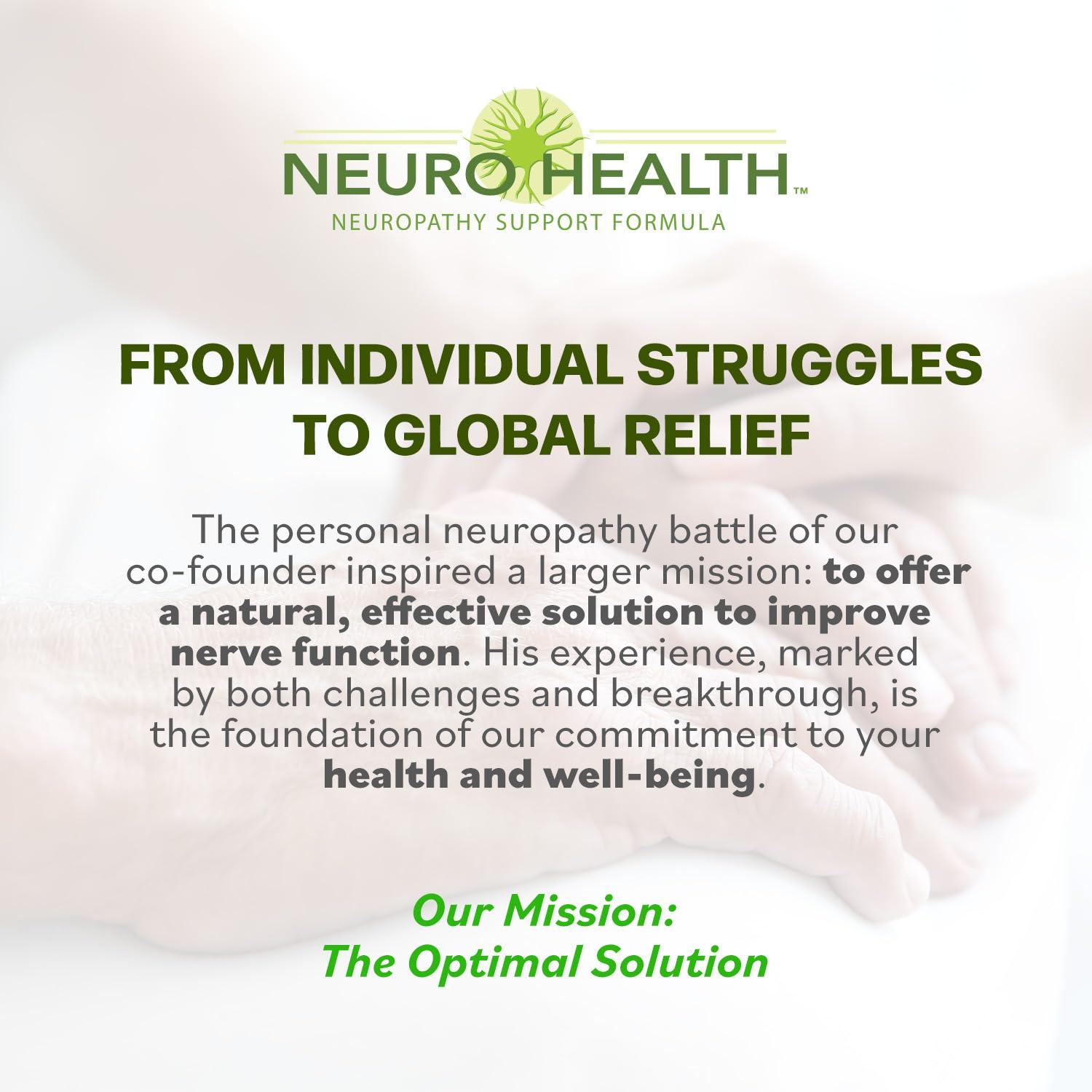 Neuro Health Miracle Nerve Cream - Maximum Strength - Turmeric and Arnica Blend for Neuropathy Discomfort Relief - Soothing Foot & Hand Formula with MSM, B6, E - Made in USA