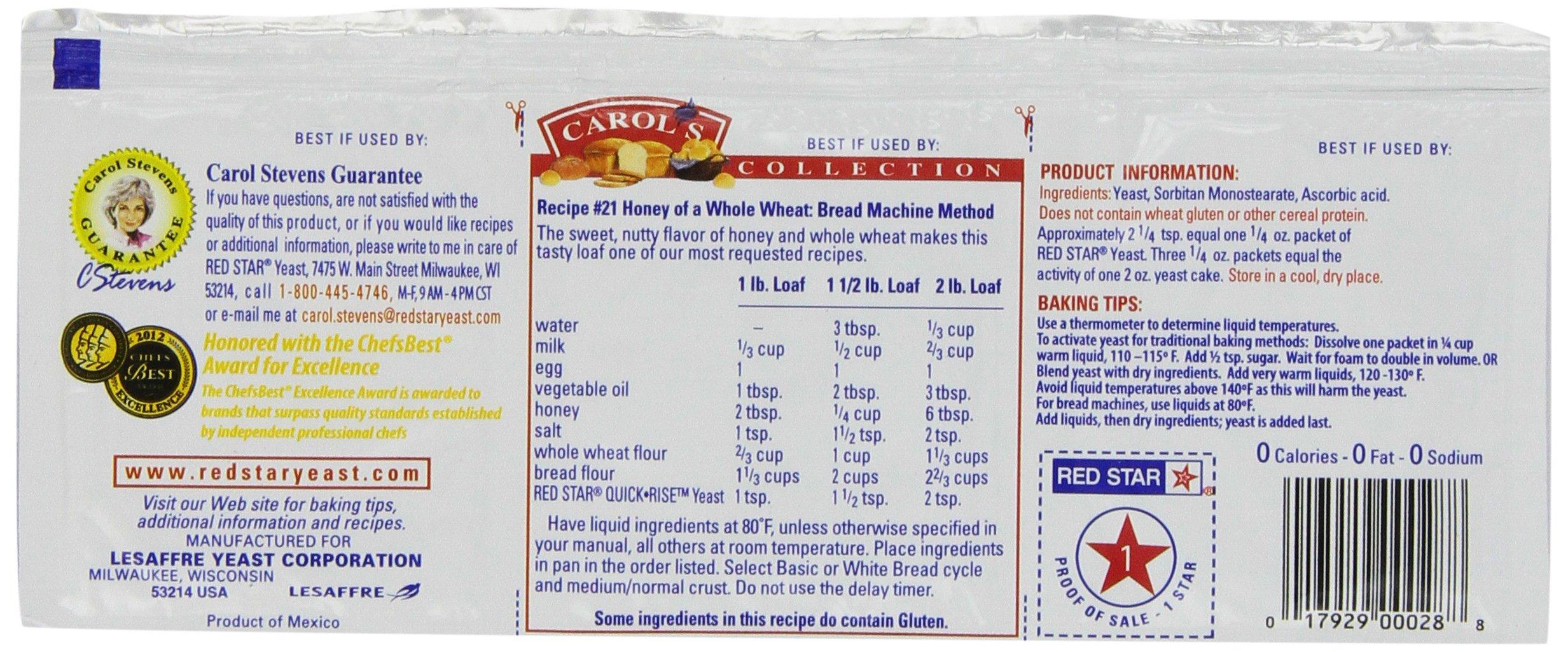 Red Star Red Star Quick Rise Yeast, 3/4-Ounce (Pack of 9)