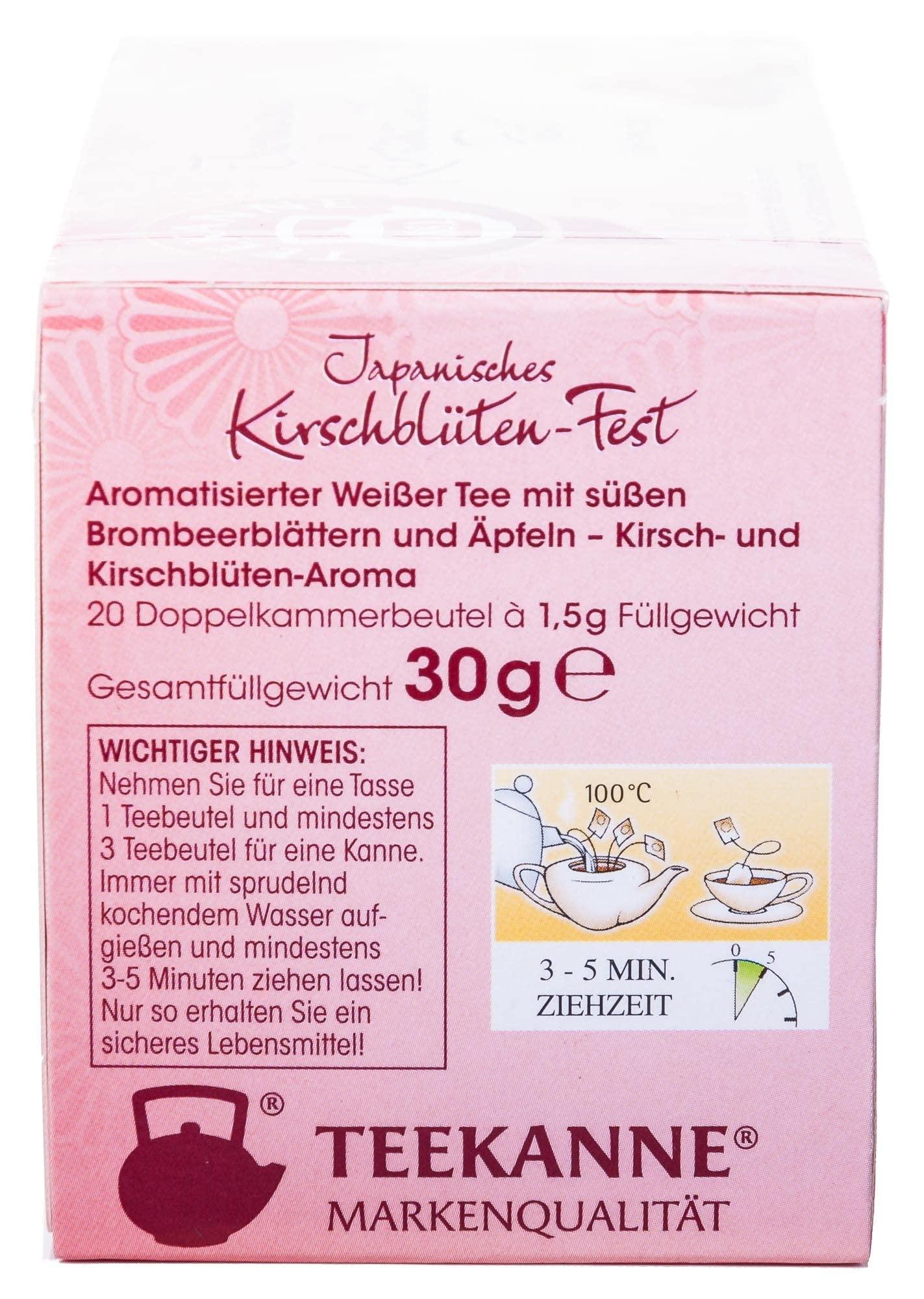 AgoKud Teekanne Japanese Cherry Blossom Tea 20 Bags (6er Pack)