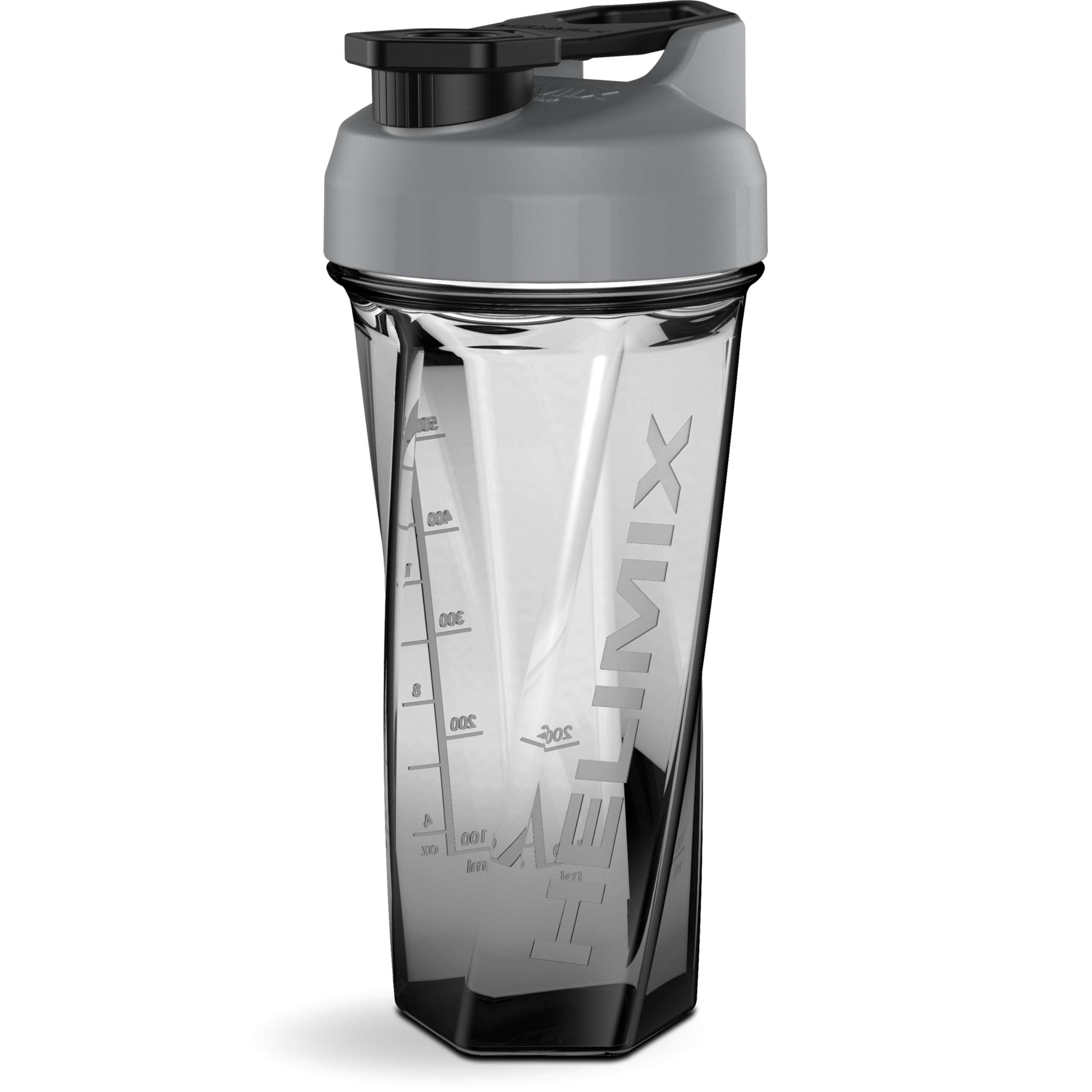 HELIMIX HELIMIX 2.0 Vortex Blender Shaker Bottle Holds upto 28oz | No Blending Ball or Whisk | USA Made | Portable Pre Workout Whey Protein Drink Shaker Cup | Mixes Cocktails Smoothies Shakes | Top Rack Safe