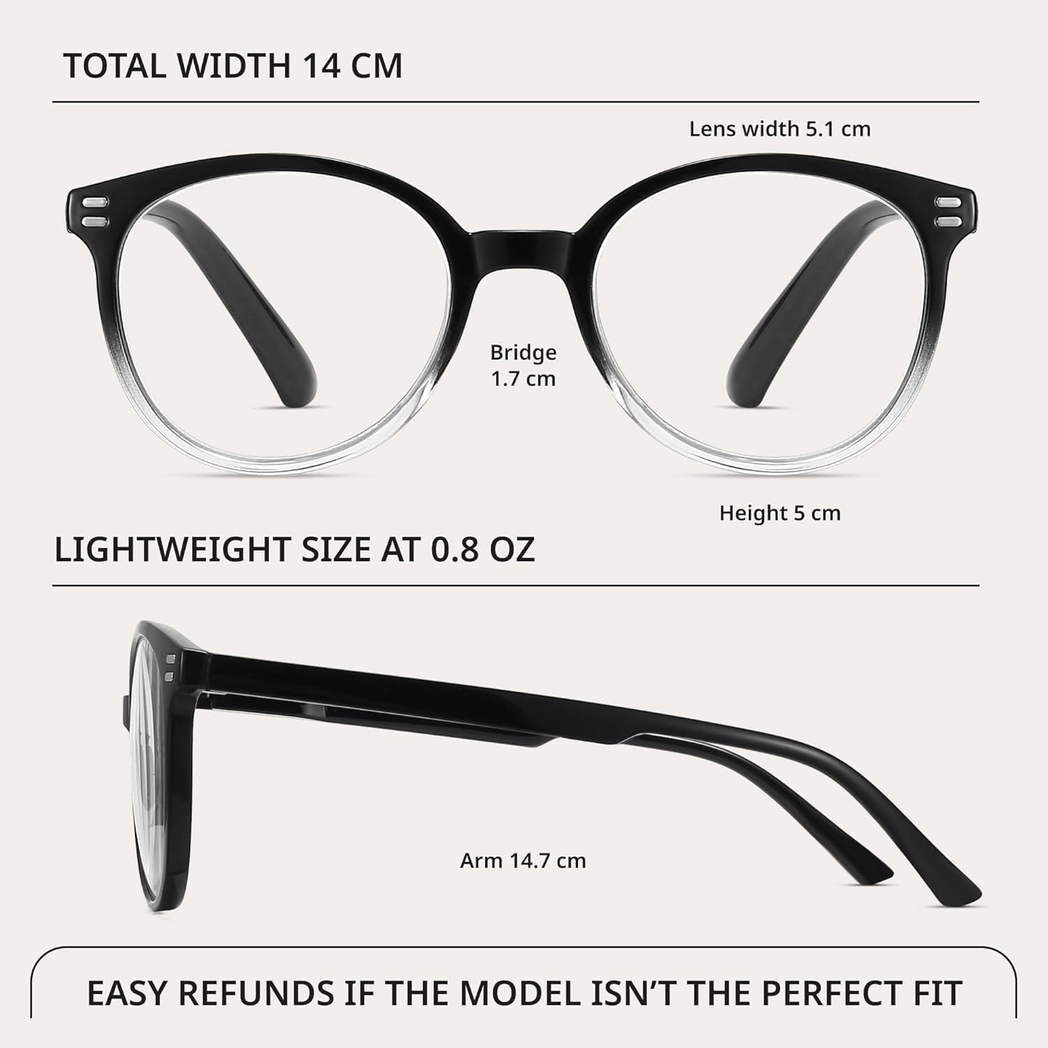 GIBLOGO GIBLOGO Reading Glasses for Women/Reading Glasses Men Eye Glasses Blue Light Reading Glasses Cheaters Eyeglasses