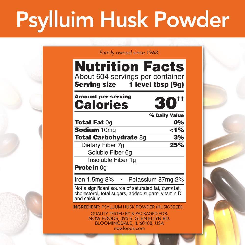Now Foods NOW Psyllium Husk Powder, 12-Pound