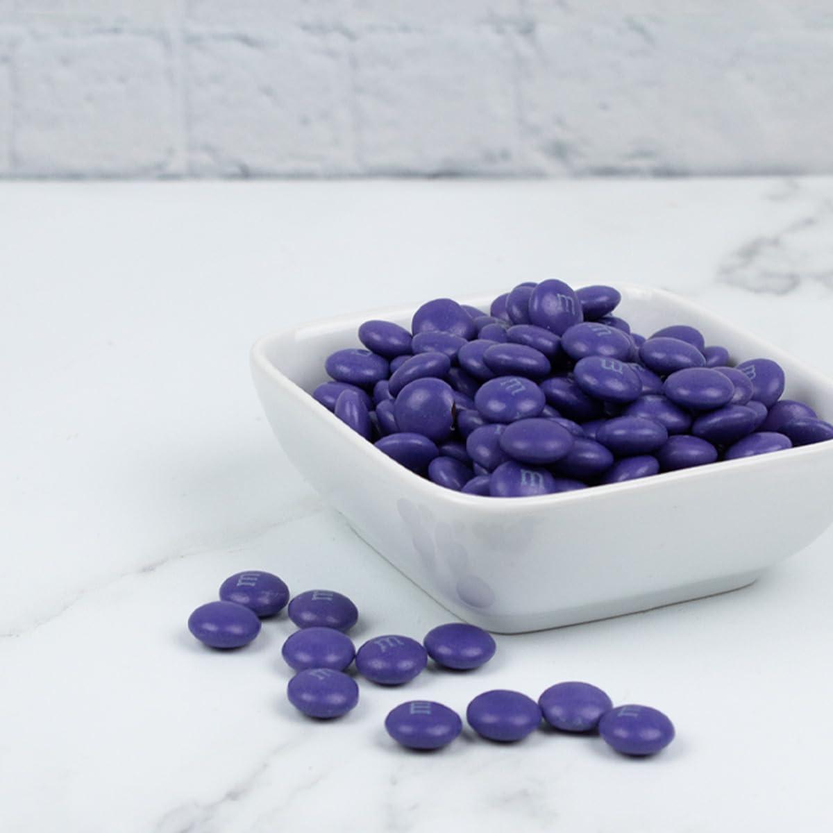 Just Candy 1,000 Pcs Purple Candy M&M\'s Milk Chocolate (2 lb, 1,000 Pcs)