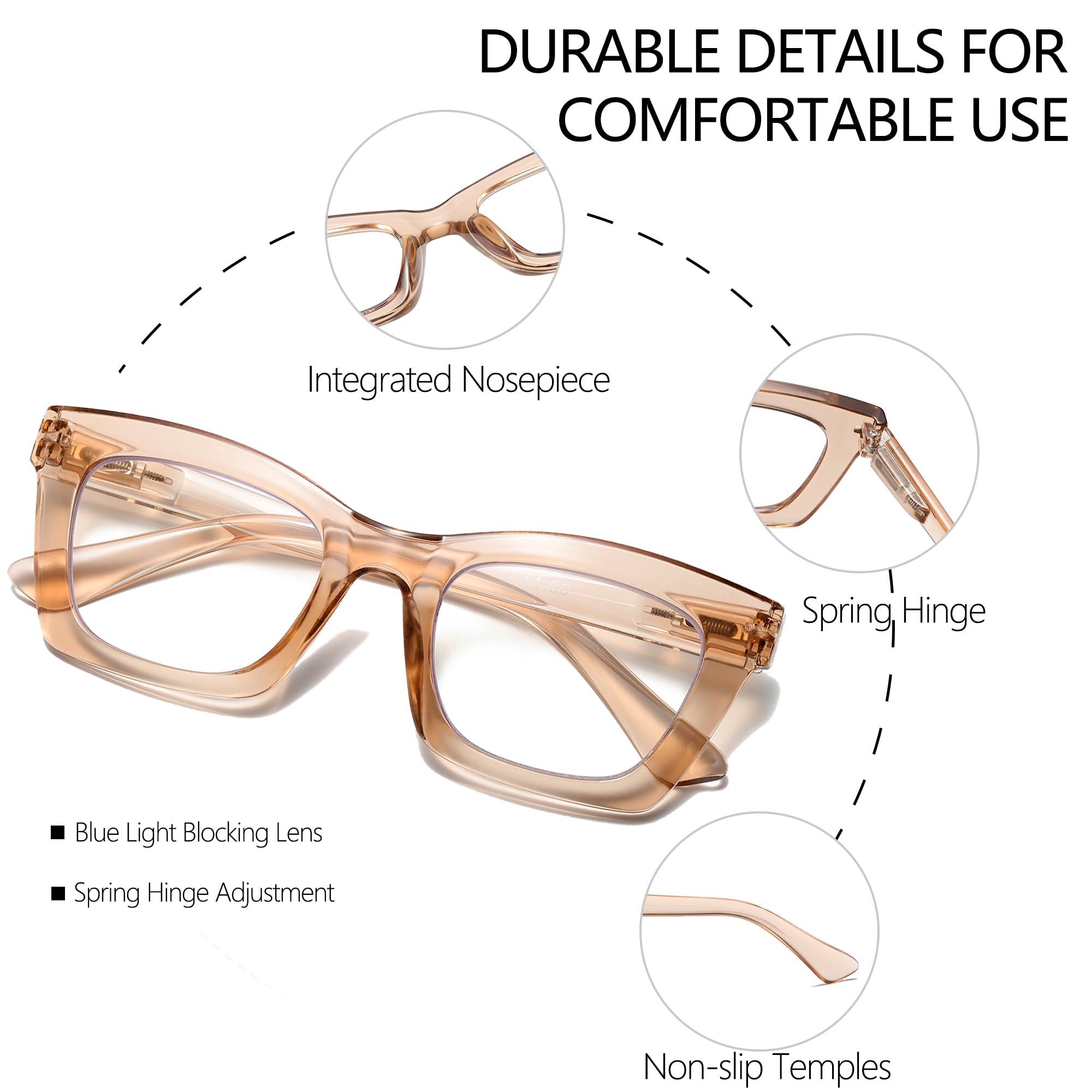 FSRTEP FSRTEP Oprah- Readers for Women - 12 Pack Stylis Style Reading Glasses with Blue Light Blocking and Spring Hinge 12 MIX +3.25