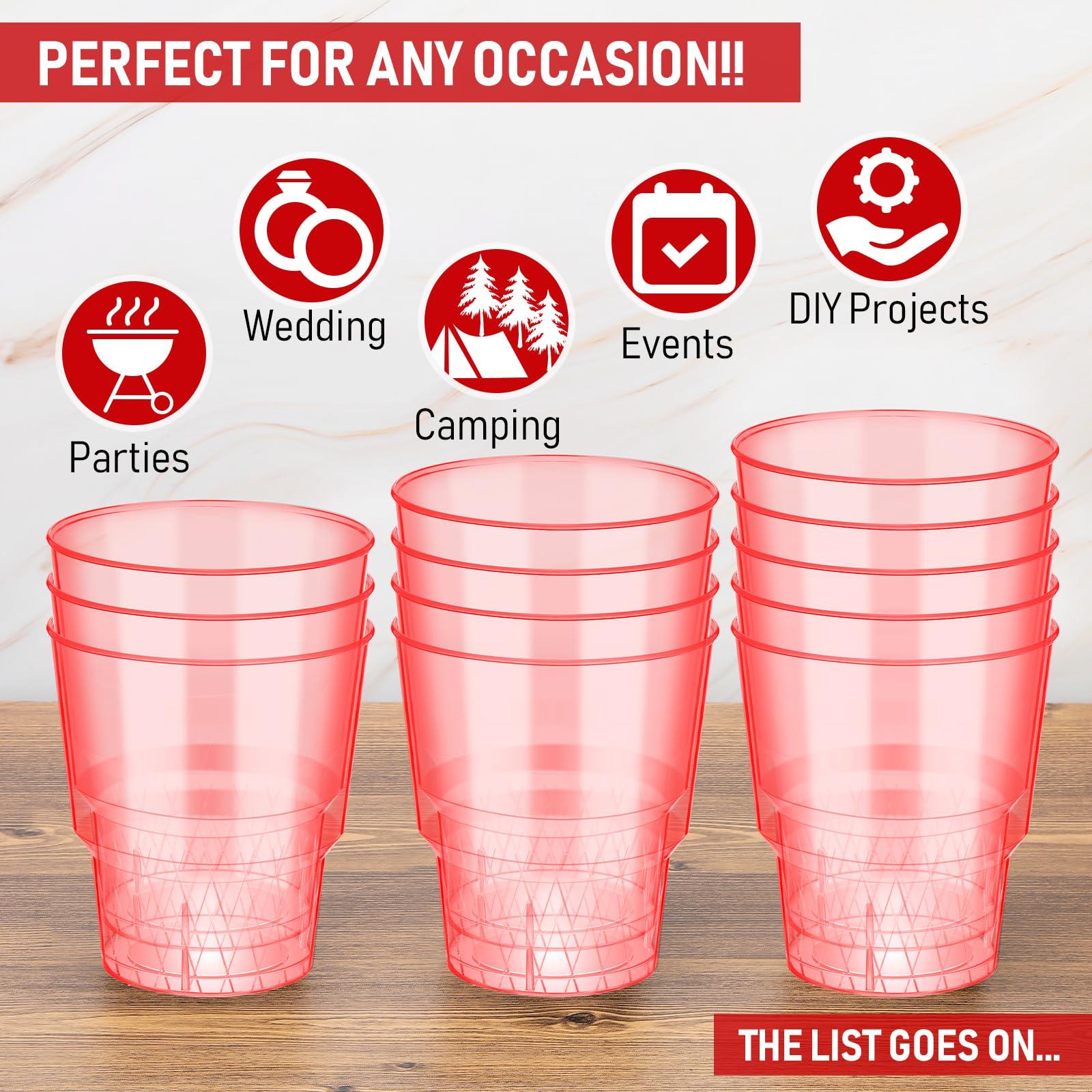 Yungyan Yungyan 1000 Pcs Shot Glasses, 2oz Clear Plastic Disposable Hard Cups, Mini Party Shot Cups Container for Sauce, Sample Tasting, Cocktail, Whiskey, Wine Shots, Pudding