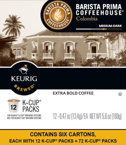 Keurig Barista Prima Coffeehouse Coffee, Keurig K-Cups, Colombia, 72 Count