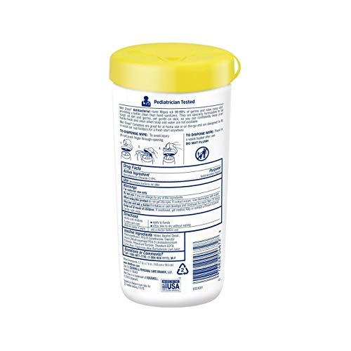 Wet Ones WET ONES Antibacterial Hands Wipes, Citrus Wipes,40 Count (Pack of 1)