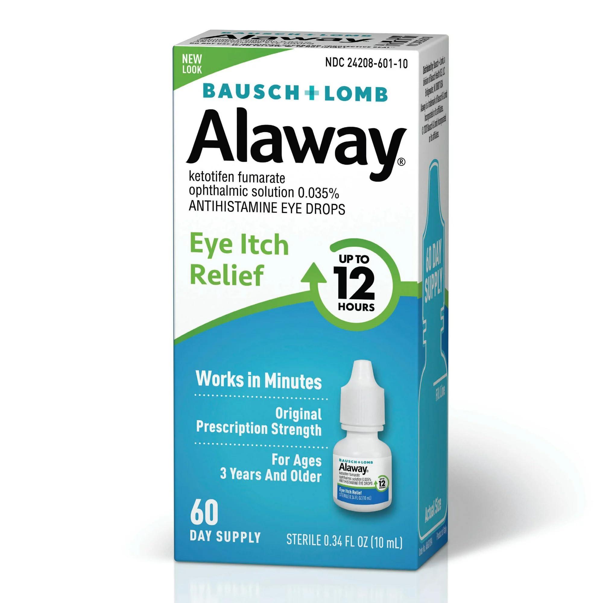 Alaway Alaway Bauch & Lomb Eye Itch Relief Drops (Pack of 6)
