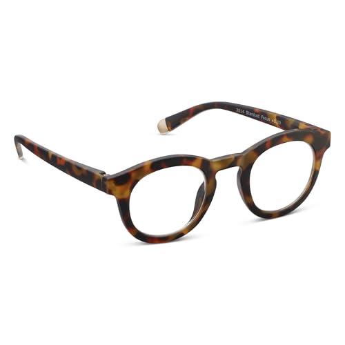 Peepers by PeeperSpecs Peepers by PeeperSpecs Oprah\'s Favorite Women\'s Stardust Round Blue Light Blocking Reading Glasses - Tortoise +2.00