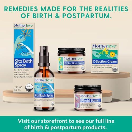 Motherlove Motherlove C-Section Cream (2 oz) Organic Herbal Balm for Cesarean Scar Massage
